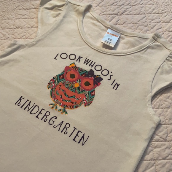 Gymboree “Look Whoo’s In Kindergarten” Top